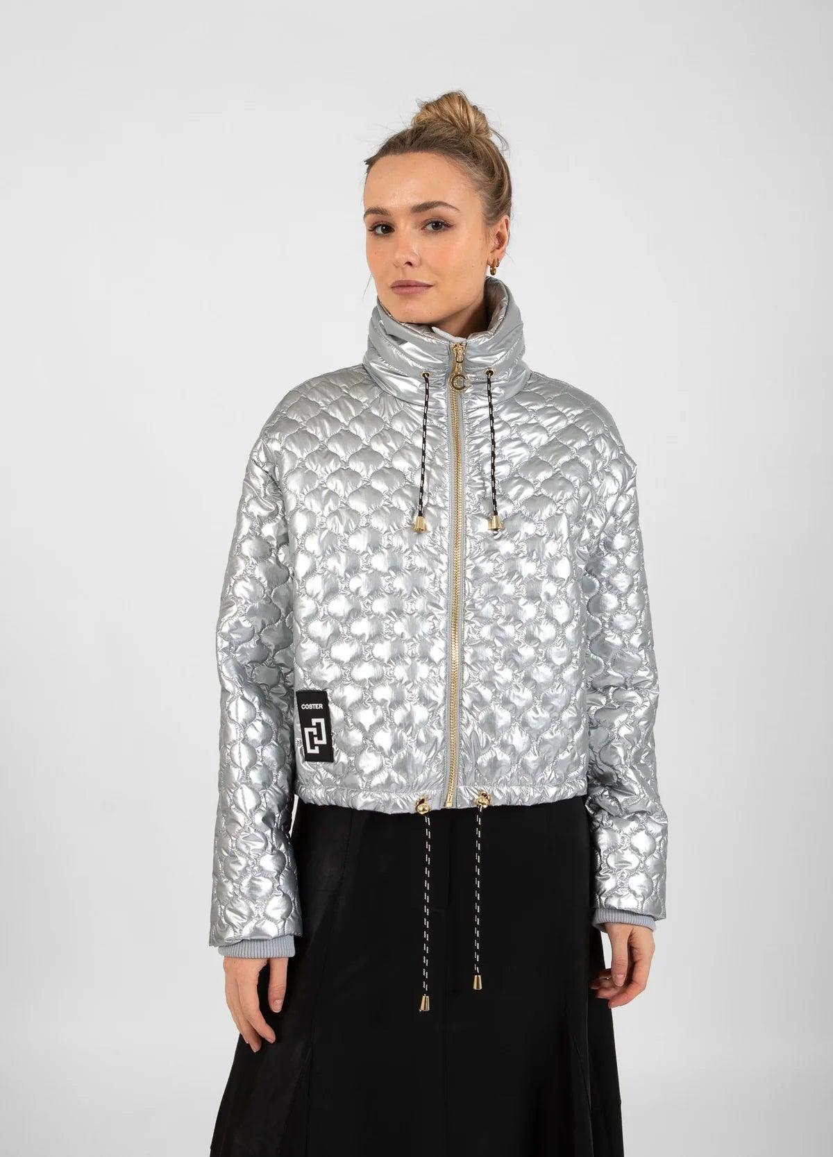 COSTER Quilted Jacket in Silver - the tartan fox