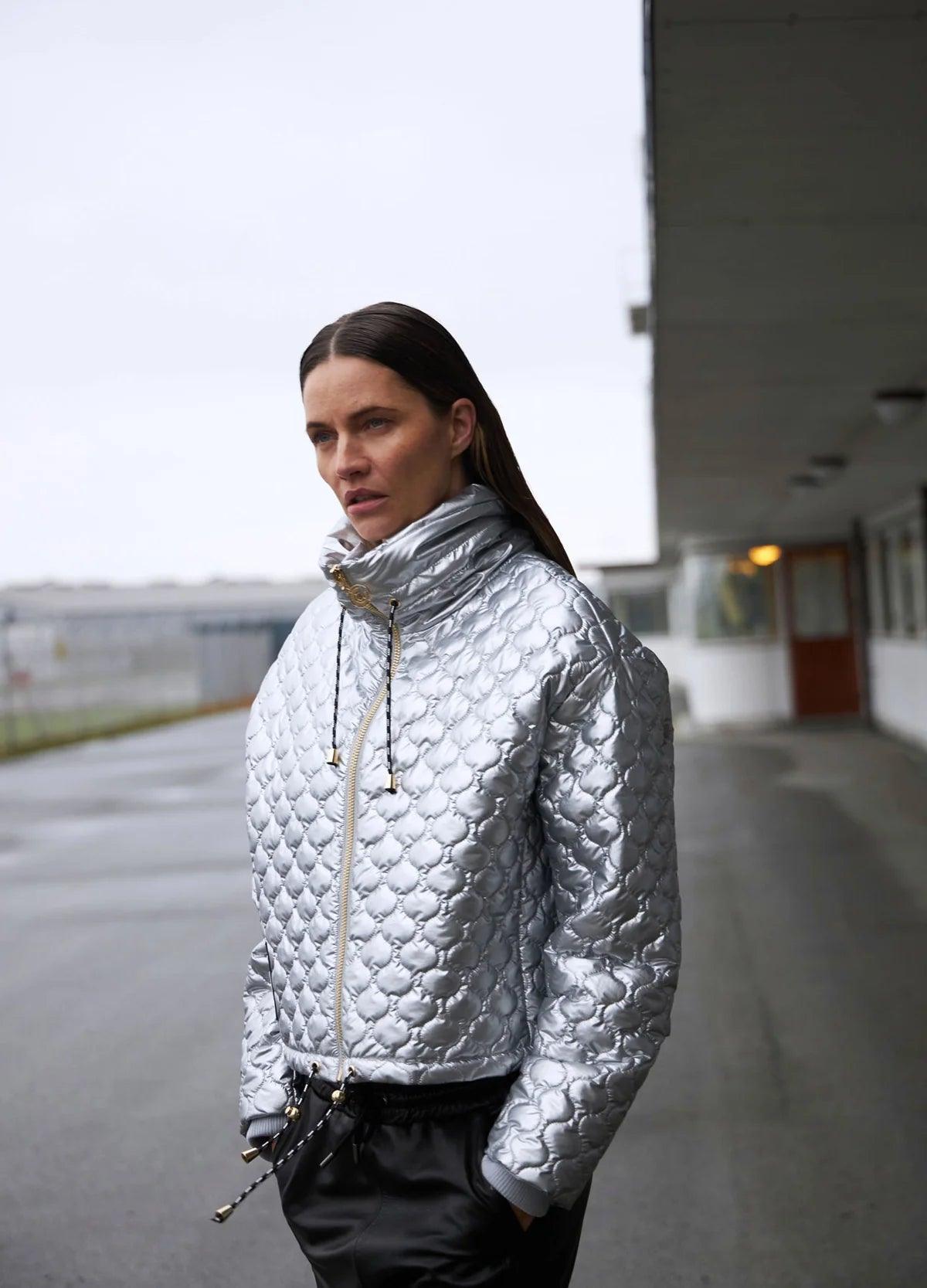 COSTER Quilted Jacket in Silver - the tartan fox