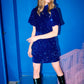 COSTER Sequins Dress in Rich Blue - the tartan fox