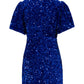 COSTER Sequins Dress in Rich Blue - the tartan fox