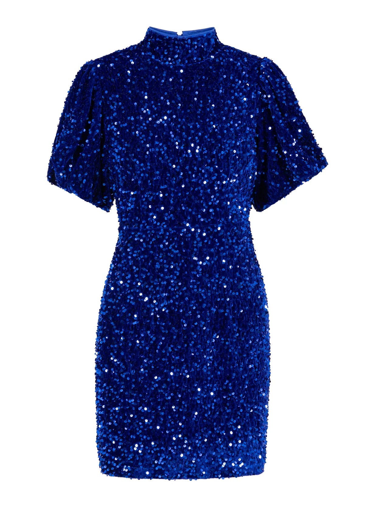 COSTER Sequins Dress in Rich Blue - the tartan fox