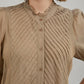 Coster Shirt with Frills in Sand - the tartan fox