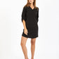 COSTER Short Shimmer Dress in Black Glitter - the tartan fox