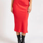 Coster Skyler Mid Length Skirt in Red - the tartan fox