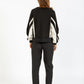 COSTER Sporty Pants with Side Panel in Crème/Black - the tartan fox