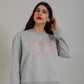 Coster Sweatshirt in Grey Melange - the tartan fox