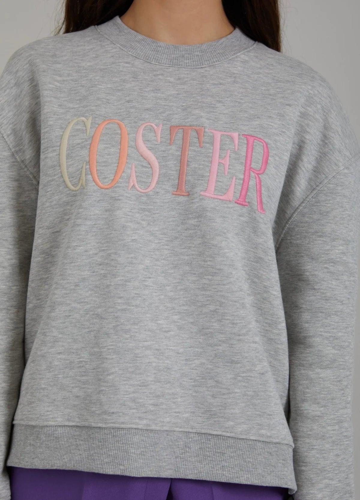 Coster Sweatshirt in Grey Melange - the tartan fox