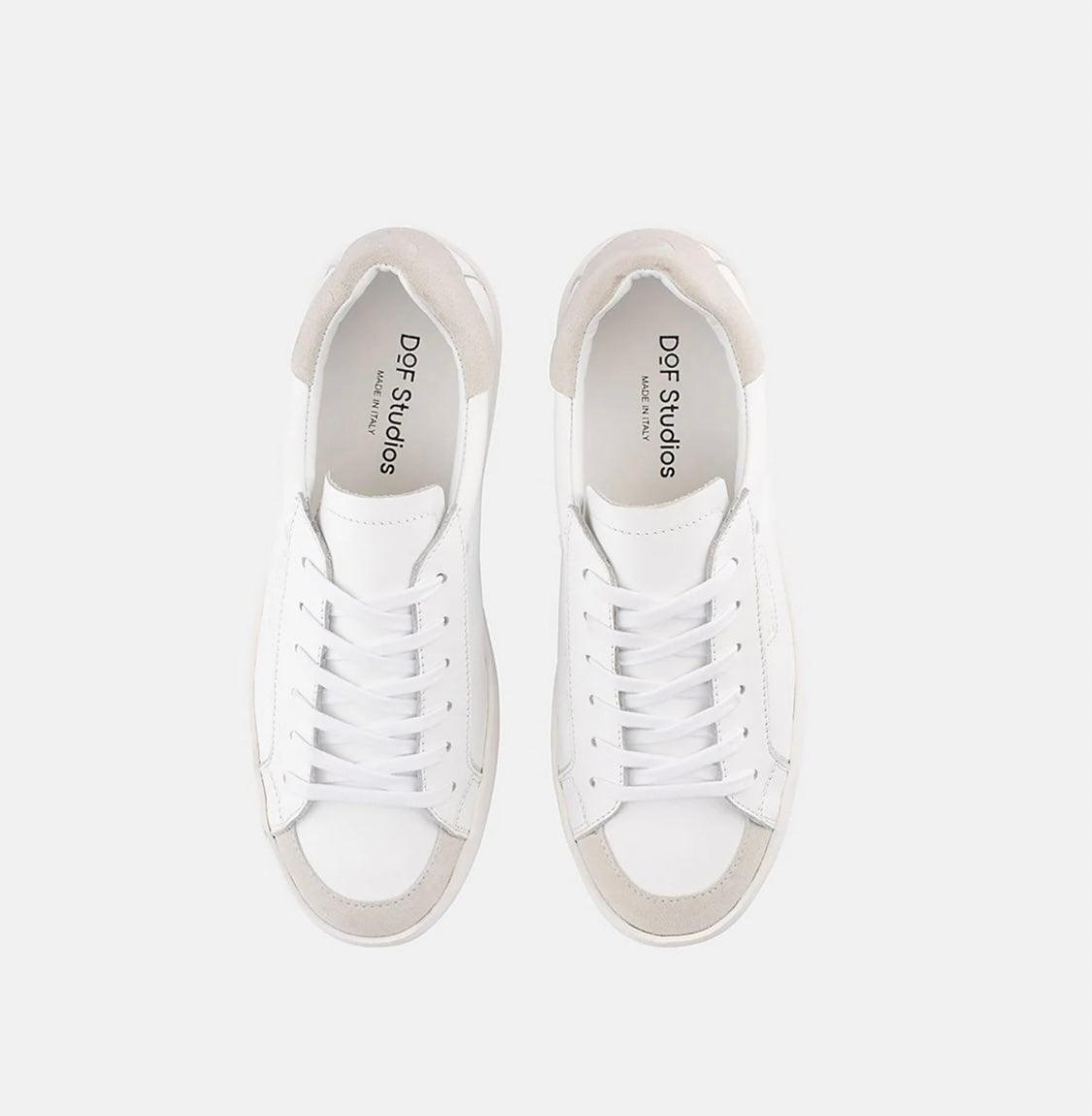 DOF Aria Sneaker in White - the tartan fox