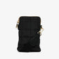 Elms + King Baker Phone Bag in Black - the tartan fox