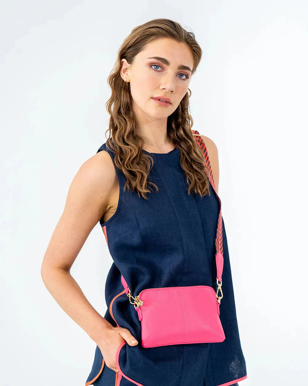 Elms + King Bowery Petite Bag in Fucshia - the tartan fox