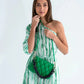 Elms + King Milano Cossbody Bag in Green - the tartan fox