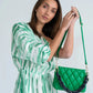 Elms + King Milano Cossbody Bag in Green - the tartan fox