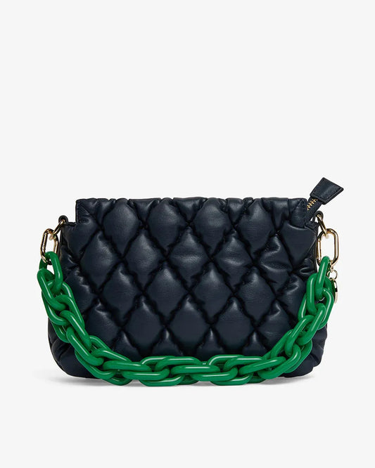 Elms + King Milano Crossbody Bag in French Navy - the tartan fox