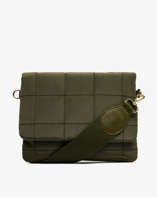 Elms + King Windsor Crossbody Bag in Khaki - the tartan fox