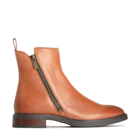 EOS Blaine Ankle Boot in Brandy - the tartan fox