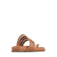 EOS Carmella Sandal in Brandy Leather - the tartan fox