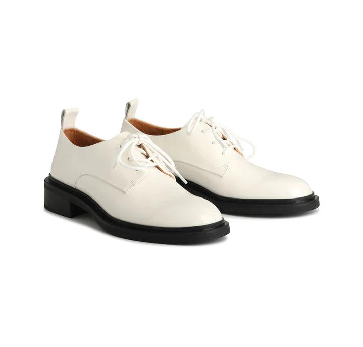 EOS Codi Loafer in Off White Box Leather - the tartan fox