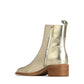 EOS Keyla Boot in Champagne Metallic Crinkle Leather - the tartan fox