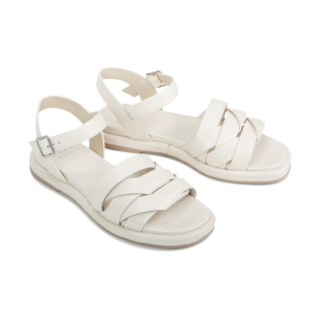 EOS Origami Sandal in Bone Leather - the tartan fox