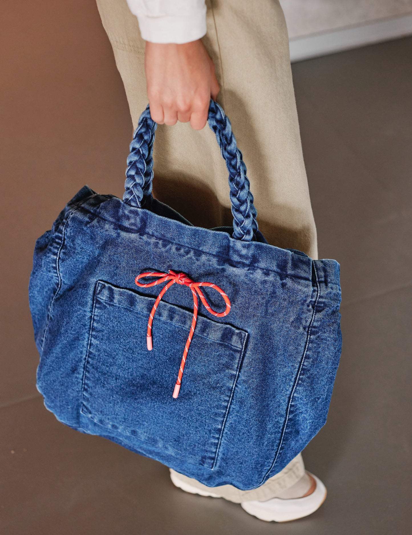 Indi & Cold Denim Shopper Bag - the tartan fox