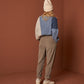 Indi & Cold Micro-Corduroy Ane Pant in Cement - the tartan fox