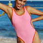 It’s Now Cool The Showtime Duo Onepiece in Pink Crimp - the tartan fox