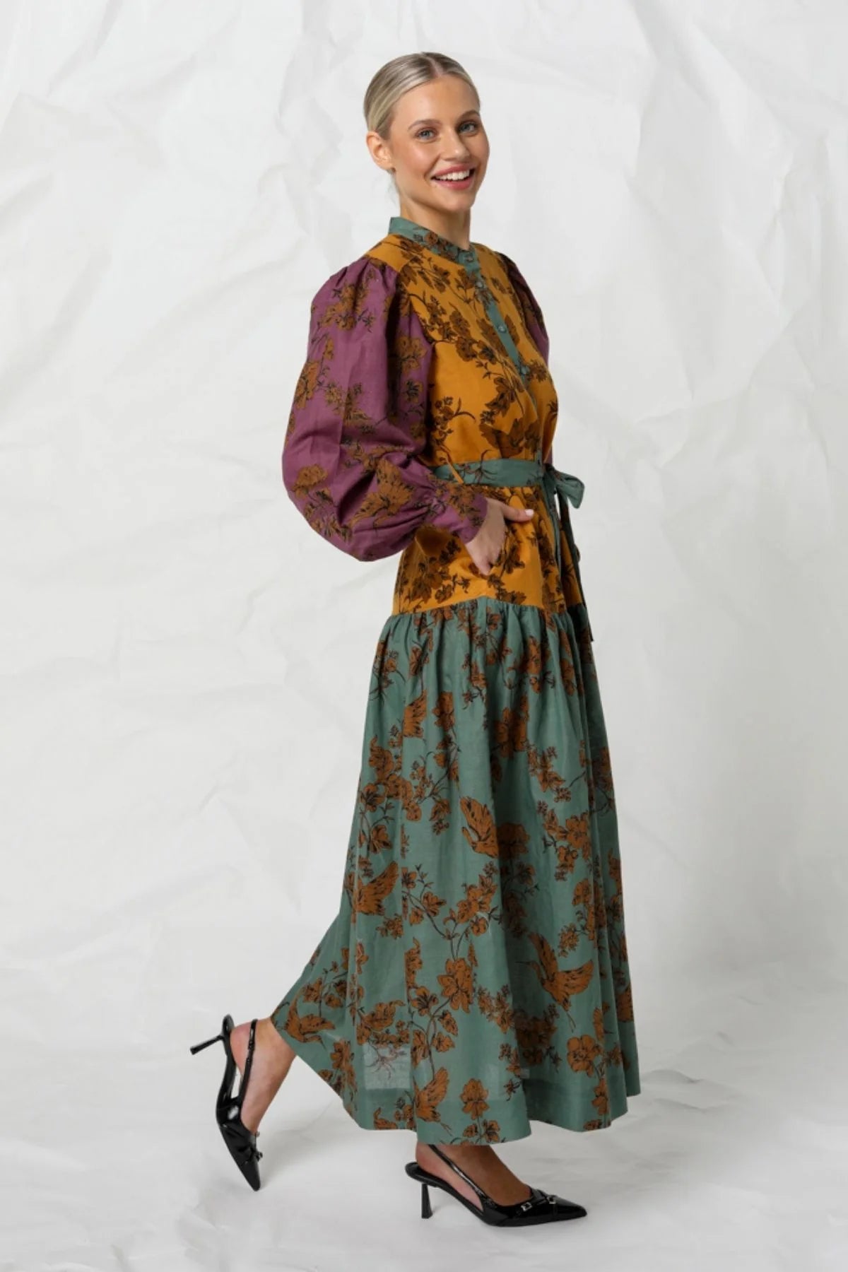 Kachel Elena Maxi Dress - the tartan fox