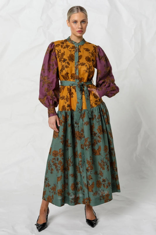 Kachel Elena Maxi Dress - the tartan fox