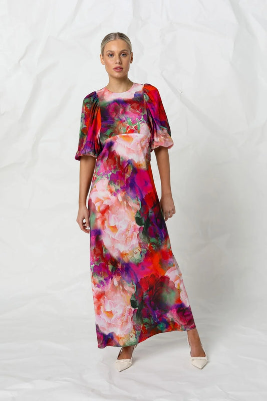 Kachel Quinn Midi Dress in Cleopatra - the tartan fox