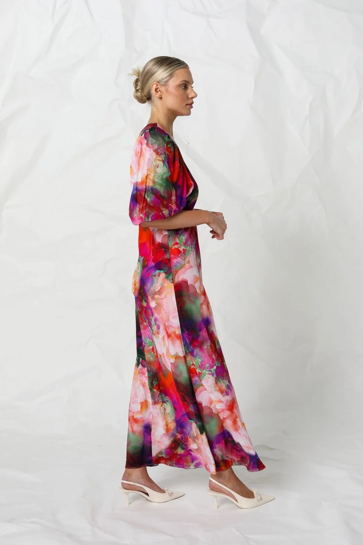 Kachel Quinn Midi Dress in Cleopatra - the tartan fox