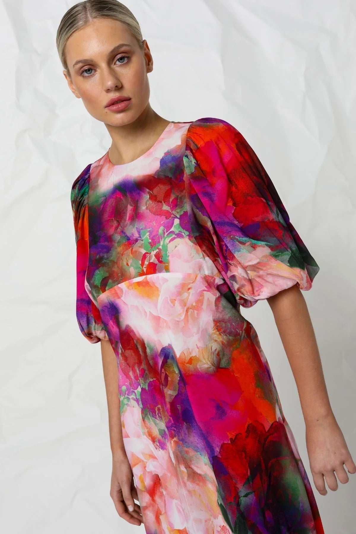 Kachel Quinn Midi Dress in Cleopatra - the tartan fox