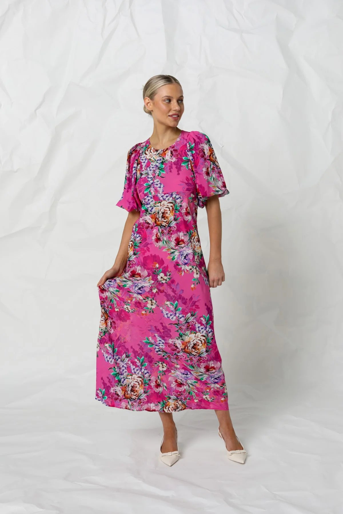 Kachel Rebecca Maxi Dress in Rose Romance - the tartan fox