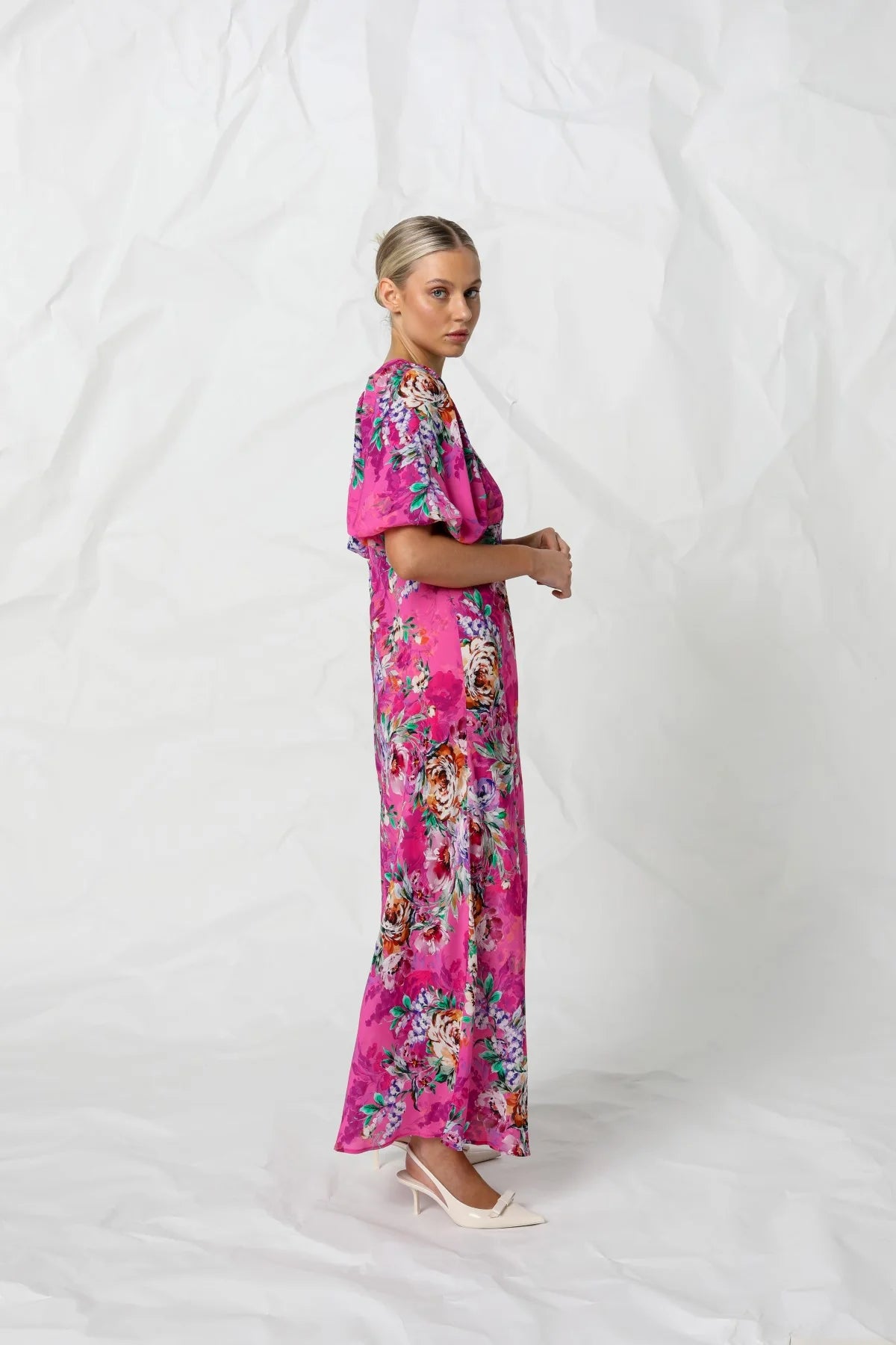 Kachel Rebecca Maxi Dress in Rose Romance - the tartan fox