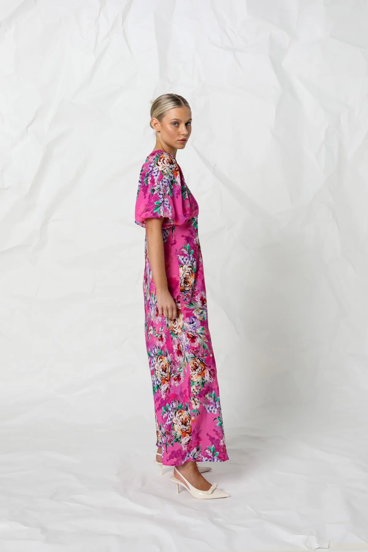 Kachel Rebecca Maxi Dress in Rose Romance - the tartan fox