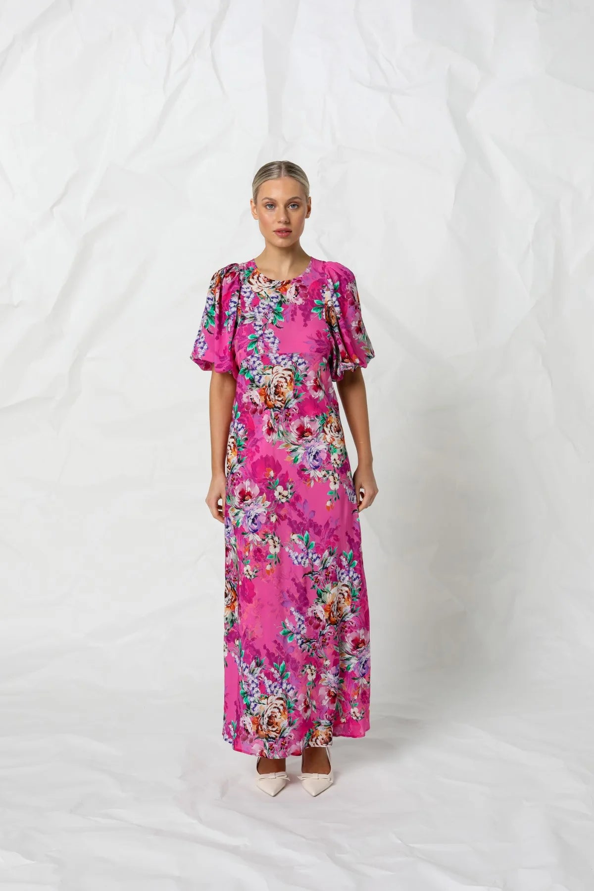 Kachel Rebecca Maxi Dress in Rose Romance - the tartan fox