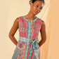 Kachel Skyler Maxi Dress in Kaleidoscope - the tartan fox