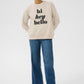 Kaffe Kaellen Sweatshirt in Feather Gray - the tartan fox