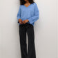 KAFFE KAfridana Pullover in Ebb and Flow Melange - the tartan fox