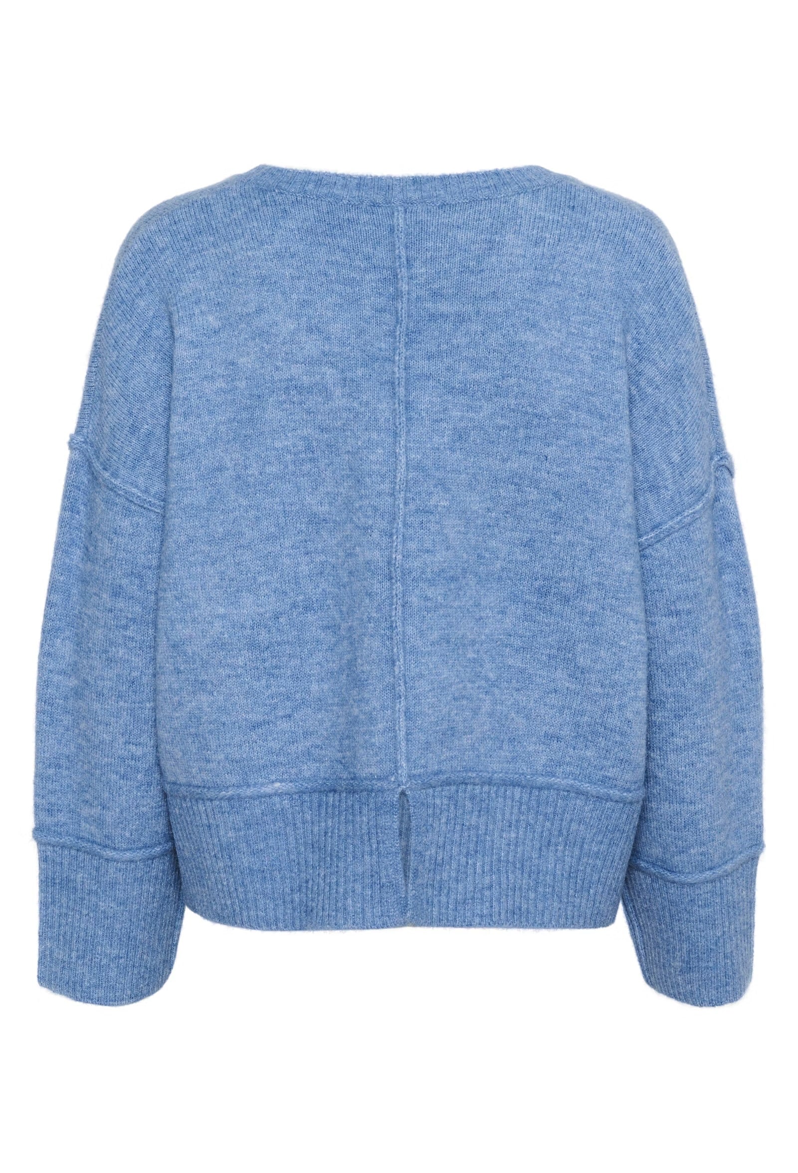 KAFFE KAfridana Pullover in Ebb and Flow Melange - the tartan fox