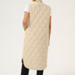 KAFFE KAlorena Quilted Waistcoat in Feather Grey - the tartan fox