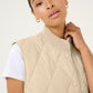 KAFFE KAlorena Quilted Waistcoat in Feather Grey - the tartan fox