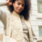 KAFFE KAlorena Quilted Waistcoat in Feather Grey - the tartan fox