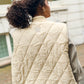 KAFFE KAlorena Quilted Waistcoat in Feather Grey - the tartan fox