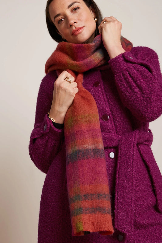 King Louie Check Scarf in Caramel - Check - the tartan fox