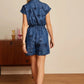 King Louie Darcy Playsuit Daytrip in Denim Blue - the tartan fox