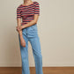 King Louie Ella Pintuck Pants Strata Denim in Heaven Blue - the tartan fox