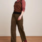 King Louie Federica Pants in Ruby Jacquard - the tartan fox