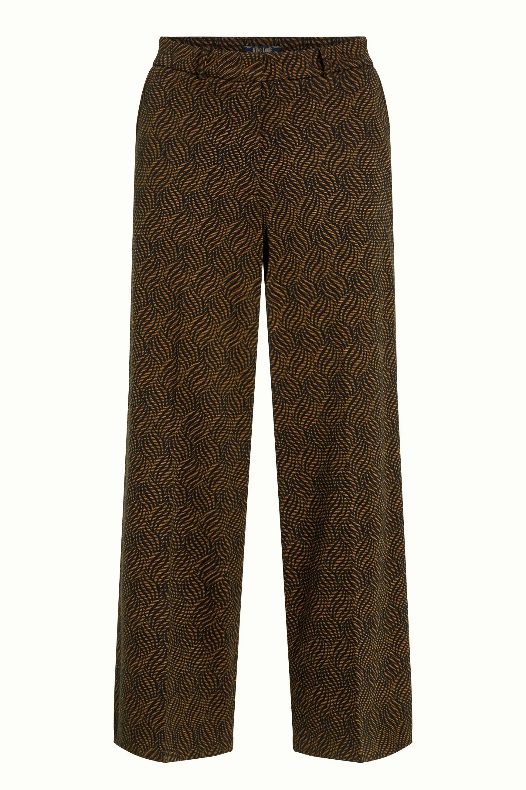 King Louie Federica Pants in Ruby Jacquard - the tartan fox