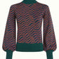 King Louie Jada Sweater in Lava Pine Green - the tartan fox