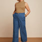 King Louie Lisa Culotte Chambray in Denim Blue - the tartan fox